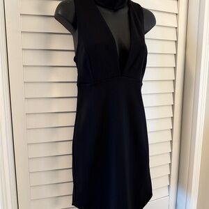 🖤 New Look Black V-Neck Mini Cocktail Little Black Dress Size 8